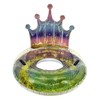 Poolmaster Inflatable Swimming Pool Float Inner Tube, Rainbow Glitter Tiara