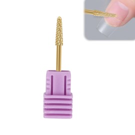PAVIKE Nail Bit, Nail Machine Bit, 0.1 inch (3 mm), Nail Machine, Nail Drill Bit, Cuticle Treatment, Grinding, Electric Nail Care, Tungsten Steel, Nail Machine, Attachment Replacement, Coarse Rough,