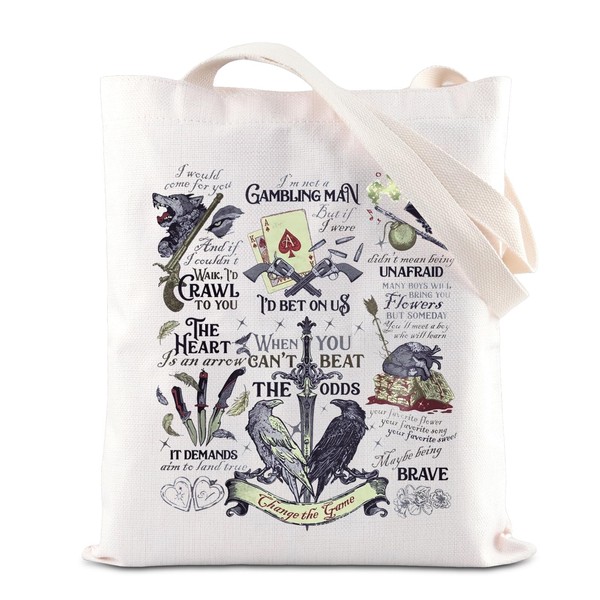 Fantasy Crows Novel Merchandise Tote Bag Ketterdam Crow Club Shoulder