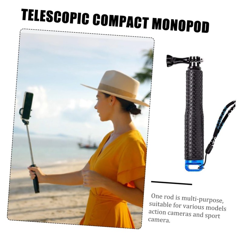 TEHAUX Telescopic Selfie Stick Monopod Extendable Aluminum Alloy Camera Pole