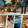 Cordless Leaf Blower Vacuum Handheld Electric Leaf Blower W/2 Battery