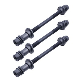 Semetall Bike Axle 180MM Bicycle Multiple Speed Rear Hub Axle 3/4 Inch Fit for Road Bike,Mountain Bike,3PCS