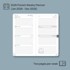 POPRUN Pocket Calendar 2026 (Slim Size-3.5'' x 6.5''), 12 Months