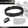 Double Snap Belt Keepers, Silicon Duty Keeper for 2¼" Belt