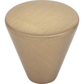Elements 1" Diameter Satin Bronze Conical Sedona Cabinet Knob
