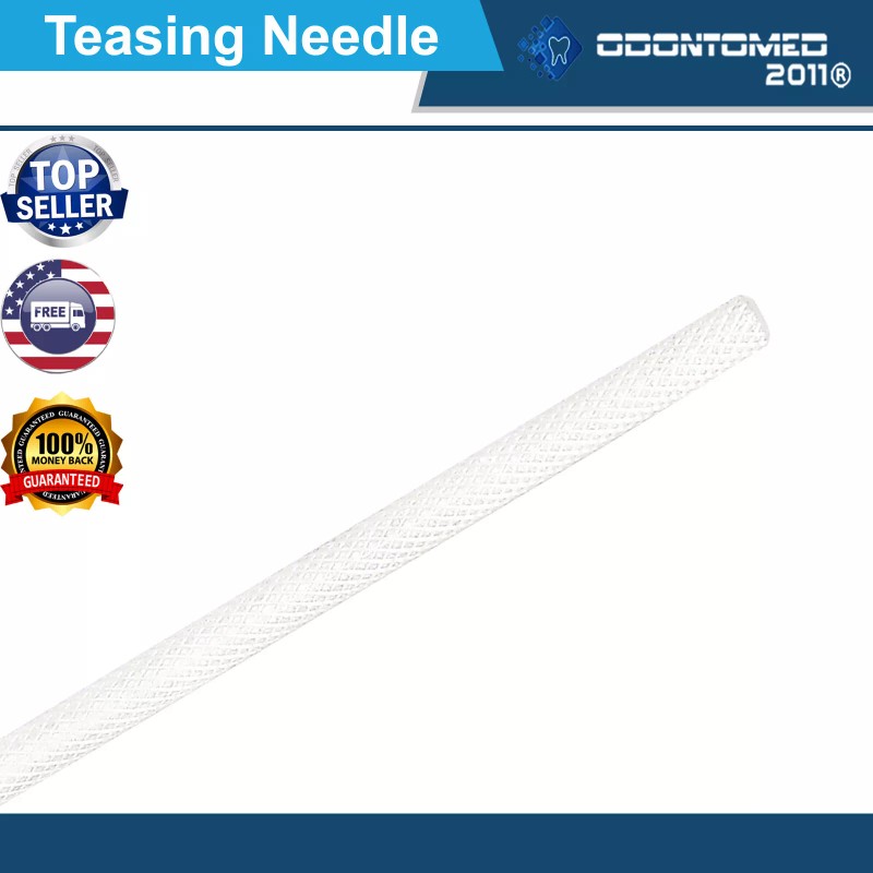 ODM DISSECTING DISSECTION TEASING NEEDLE ANGLED SILVER HANDLE