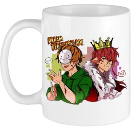 Generic Taza de café divertida Dream Merch Technoblade Merch Dreamwastaken Dream Was Taken and Technoblade Fan Art Taza de cerámica divertida taza de té, taza de café, impresión digital, regalo único de cumpleaños