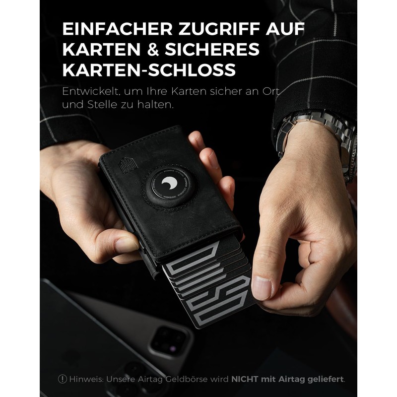 DODENSHA Wallet with Coin Compartment I Mini Wallet Men's Small