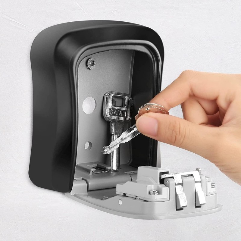 Key Safe with Number Code, Key Cabinet with 4 Digit