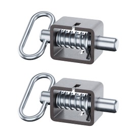 HAPPYGATE 3-1/2'' Heavy Duty Trailer Gate Latch, Universal Spring Latch Assembly, Weld-On Spring Loaded Latch, Trailer Latch Spring Latch Lock with Plain Tube for Tracks, Ramp Doors, Pack of 2