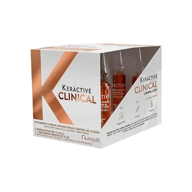 Tratamiento capilar Anticaída Nutrapel Keractive Clinical Ampolletas 60 mL