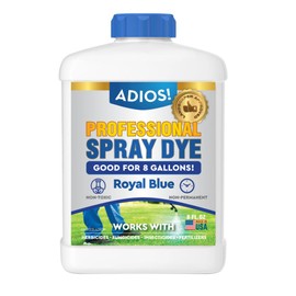 Adios! Professional Blue Spray Dye Marker, (8oz), Makes 16 Gallons of Indicator for Grass and Lawn Care, Safe for Mixing