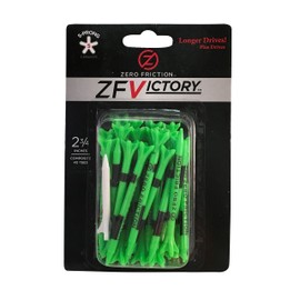 Zero Friction Victory 5-Prong Golf Tees (2-3/4 Inch, Green, Pack of 40)
