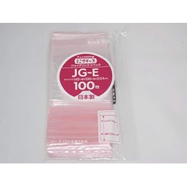 Seinichi JG-E Mini Grip Joy Grip Spec Polyethylene Bags with Zipper, 0.04 Type, 100 Sheets