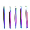 Eyelash Tweezers Set of 5 – Precision Stainless Steel Tweezers