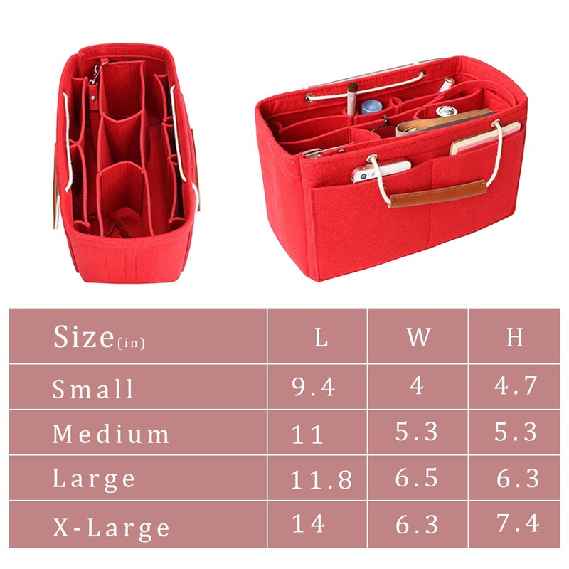 D.DUO Tote Organizer Insert, Purse Insert for Handbags, Tote Bag