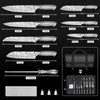 Meleho Kitchen Knife Set,12PCS Portable Kitchen Knife Set,High Carbon Stainless