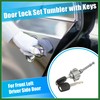 Motoforti 1 Set Front Door Lock Cylinder Set Kit with
