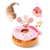 Migipaws Interactive Cat Toys, Automatic Frenzy Donut cat Toy with
