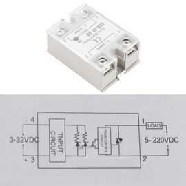 Broco SSR-25 DD 25A 5-220VDC Solid State Relay for Automation of Industrial Processes