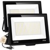 SHGPODA 2 Pack 200W LED Flood Light, 24000LM Brighter Security