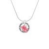 Delight Jewelry Silvertone Hot Pink Hibiscus Flower - Silvertone Life
