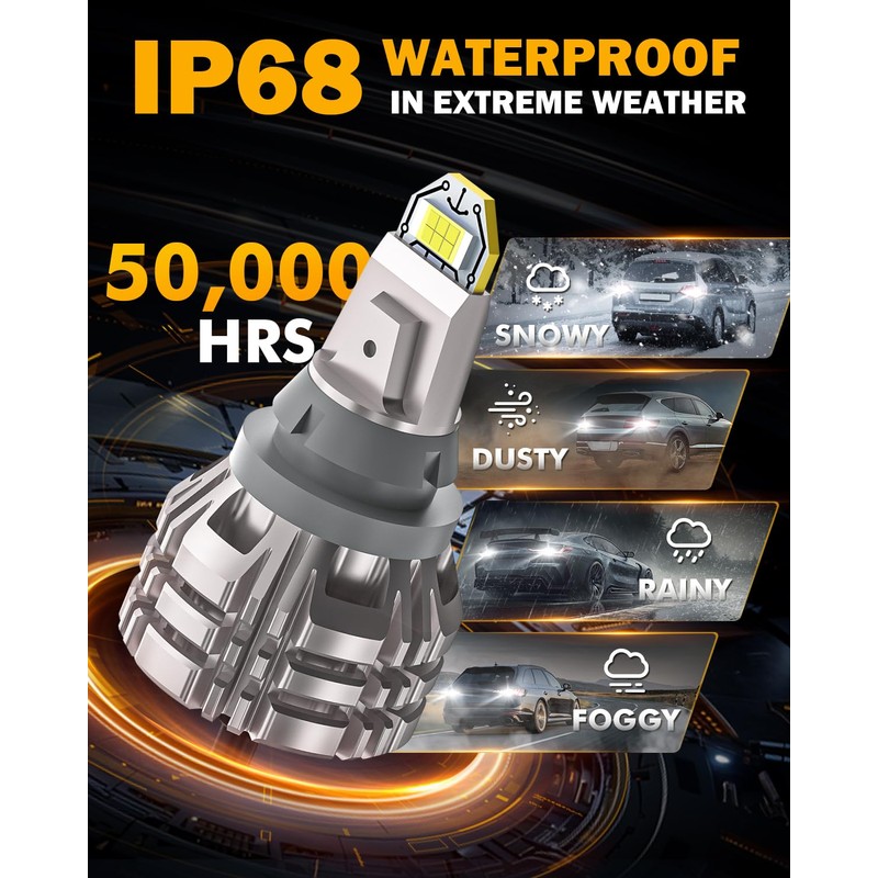 Auxbeam Upgraded 921 Bulb for Backup Reverse Light, 44W 6000
