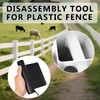 Bompro Vinyl Fence Railing Remover, Resilient Steel, Prevents Bending, for