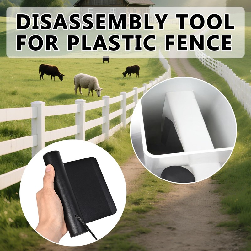 Bompro Vinyl Fence Railing Remover, Resilient Steel, Prevents Bending, for