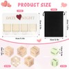Set of 7 Date Night Dice for Couples, Wooden Date