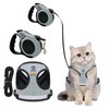 Cat Harness and Lead Set Extendable Retractable Cat Dog Lead