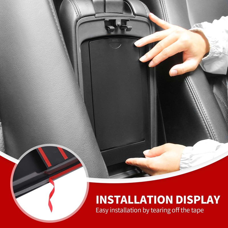 JeCar Armrest Storage Box Center Console Hidden Organizer Tray Interior