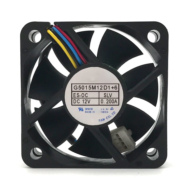 G5015M12D1+6 5cm 4line Temperature Control 0.2A 12V car Audio Cooling