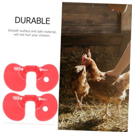 Kisangel 100pcs Pinless Peepers Chicken Breeding Anti Pecking Poultry Blinders Anti Fighting Peepers for Chicken Farm Supplies