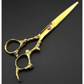 Hair Cutting Scissors, 6 Inch Professional Japan 440c Gold Dragon Handle Hair Scissors Haircut Thinning Barber Haircutting Cutting Shears Hairdressing Scissors Set