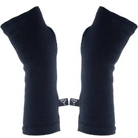 ALTIDUDE Terry Arm Warmers Fingerless 100% Merino Wool Black