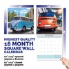 Dayplanner Publishing Camper Vans Calendar 2025, Large Square Wall Calendar,