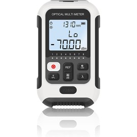 Optical Fiber Power Meter Multifunctional Optical Fiber Power Meter White Multifunctional Accuracy Fiber Optic Tester for Communication Engineering