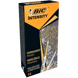 BIC Marking Permanent Markers Assorted Intense Colours Box of 12