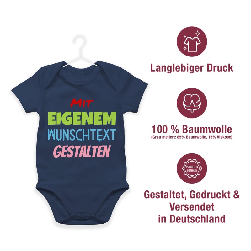 Geschenk mit Namen personalisiert by Shirtracer - Baby Bodysuit Boy
