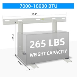 Qualward Mini Split Wall Mounting Bracket for Universal Ductless Air Conditioners, Heavy Duty Support Bracket for AC, Heat Pumps Compressors 7000-18000 BTU