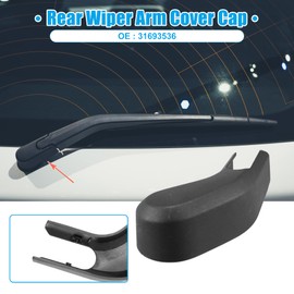 X AUTOHAUX Rear Windshield Wiper Arm Nut Cover Cap for Volvo XC60-1 Pcs Black