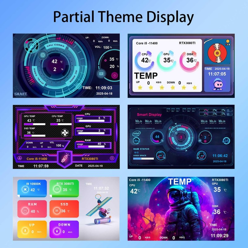 VSDISPLAY 5 Inch LCD Monitor 800x480 for Computer PC Case