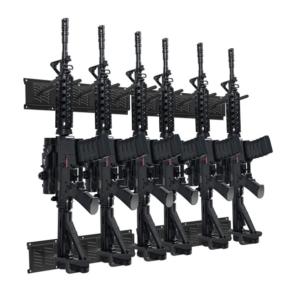 Kadunmina Gun Rack Wall Mount Adjustable Heavy Duty Steel Indoor