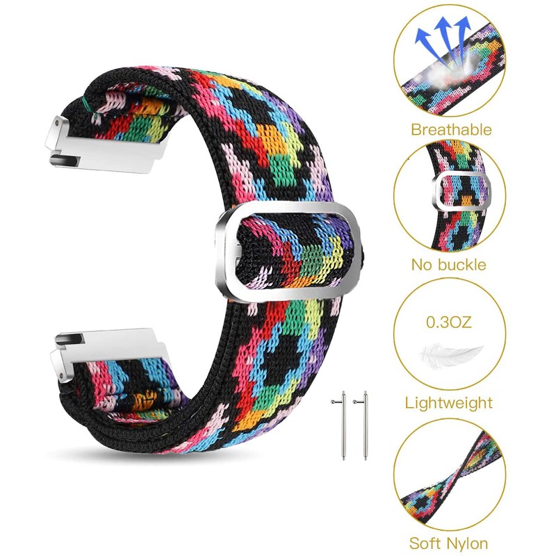 20mm, 22mm Stretch Elastics Nylon Adjustable Replacement Strap Accessories for