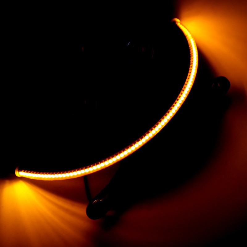 Rudyness LED Fender Turn Signal Kit Smoked Lens&Tag Light&Bracket For