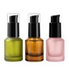 3Pcs 0.5oz/15ml Glass Lotion Pump Bottles Travel Size