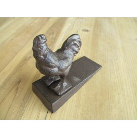 Midwest Craft House Cast Iron ROOSTER CHICKEN Door Stop Stopper Country Farmhouse Rustic Doorstop