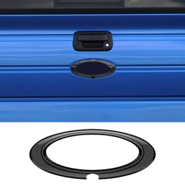 SQQP Tailgate Emblem Cover Trim, Rear Trunk Logo Back Badge Decoration Cover Trim for 2009-2014 Ford F150 F-150 Raptor (Black)