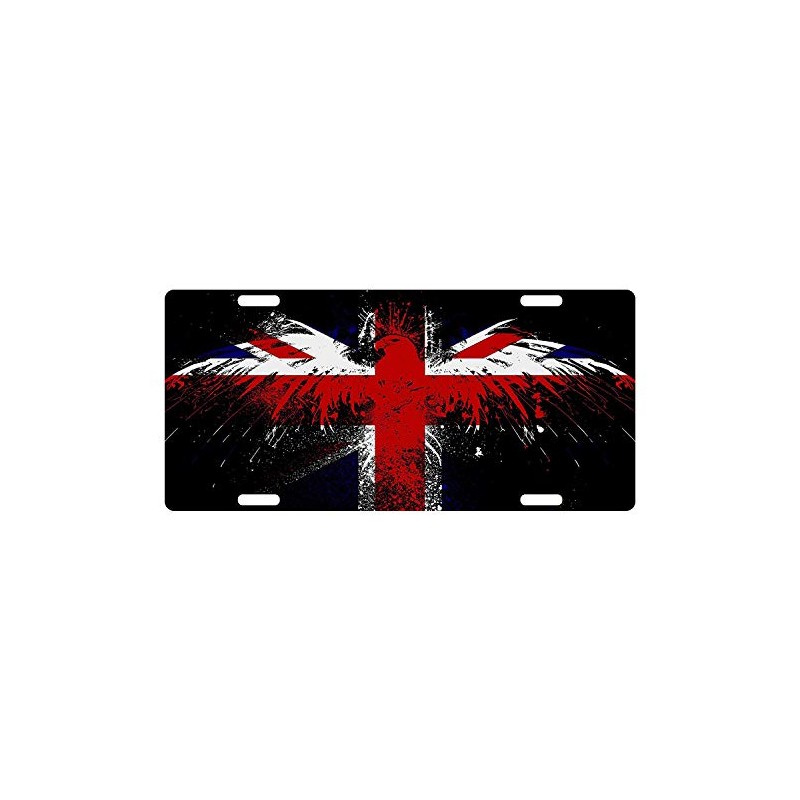 Fast Service Designs United Kingdom UK Flag License Plate Union